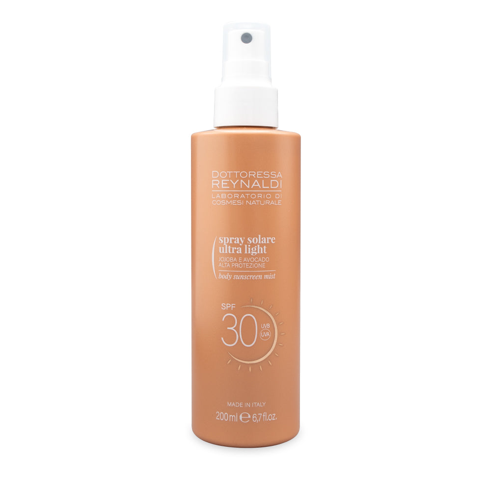 Dottoressa Reynaldi spray solare ultra light con jojoba e avocado alta protezione SPF 30