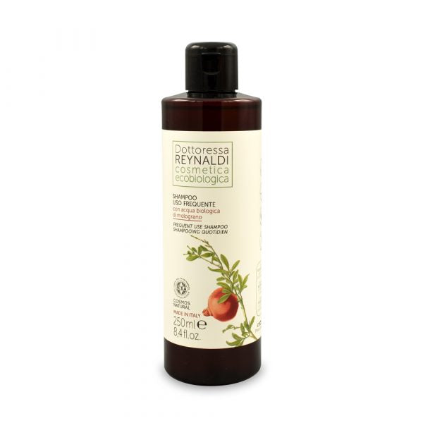 Dottoressa Reynaldi Shampoo uso frequente con acqua biologica di melograno COSMOS 