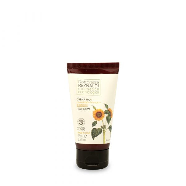 Dottoressa Reynaldi crema mani Cosmos con estratto biologico di girasole