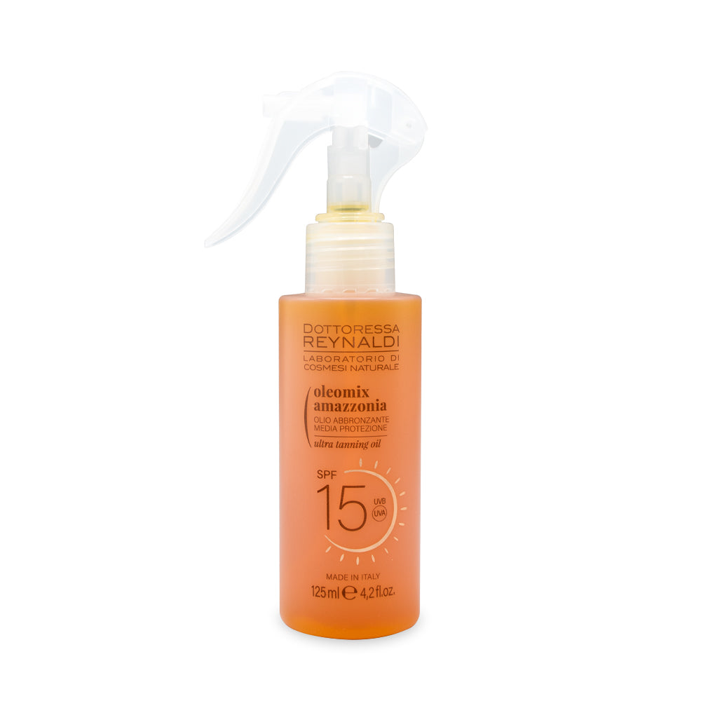 Dottoressa Reynaldi oleomix amazzonia olio abbronzante media protezione SPF 15