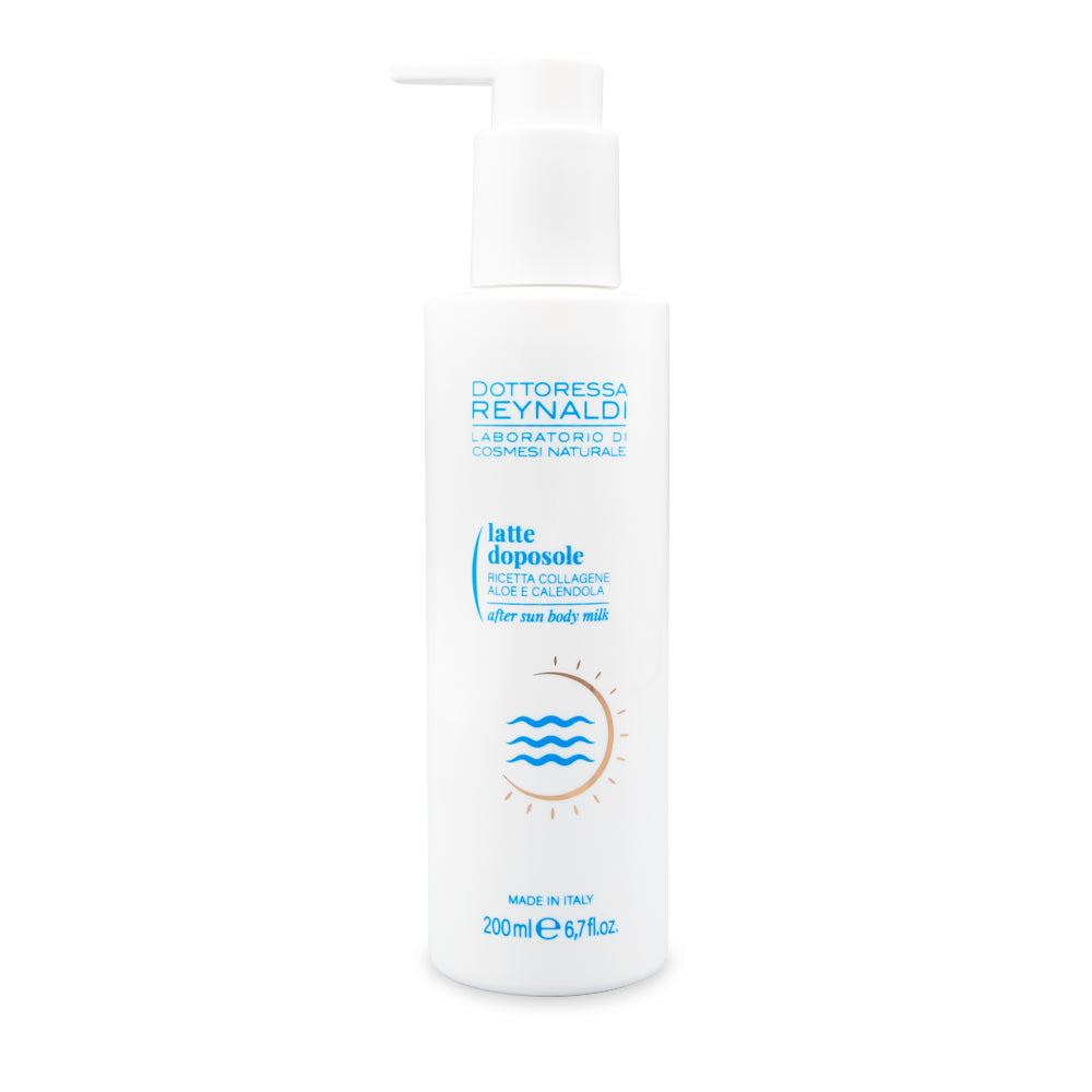 Dottoressa Reynaldi latte doposole con collagene aloe e calendola